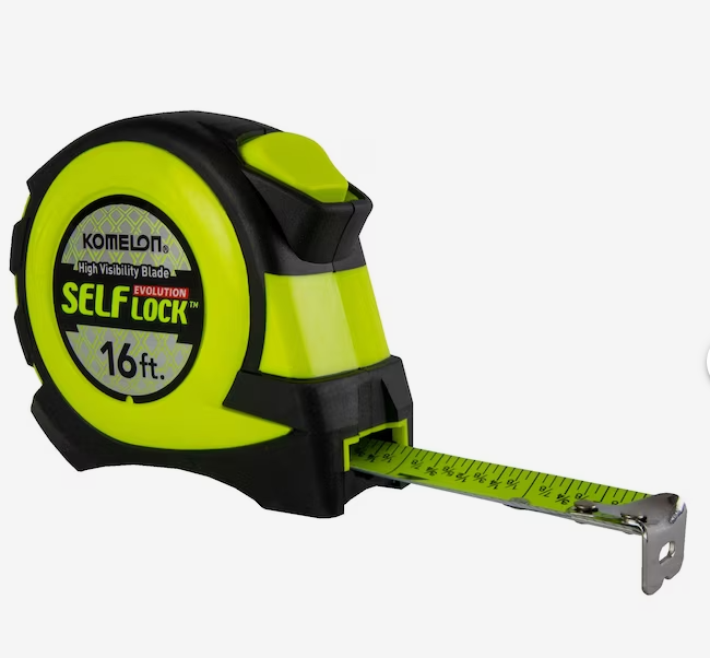 Komelon Self-Lock Evolution 16-ft Auto Lock Tape Measure