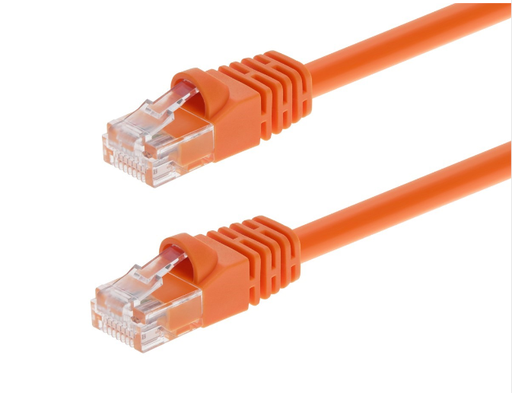 Monoprice Cat5e 5ft Patch Cable, UTP, 24AWG, 350MHz, Pure Bare Copper, Snagless RJ45, Fullboot Series Ethernet Cable